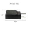 BloomGrow US Plug Adapter 120V to 240V Black Plug Converter