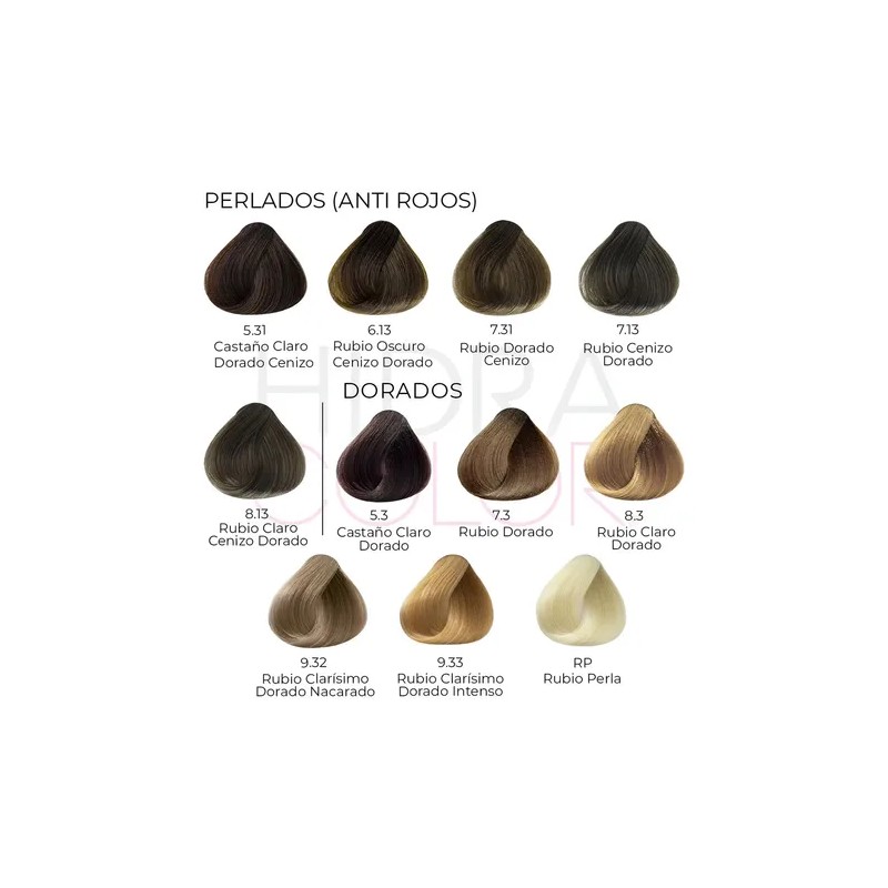 Tinte Para Cabello Hidracolor Naturales 90 Ml + Peróxido Tono