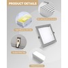 HITOO 8 Inch Square Recessed Light 5000K Anti-Glare LED Ceiling
