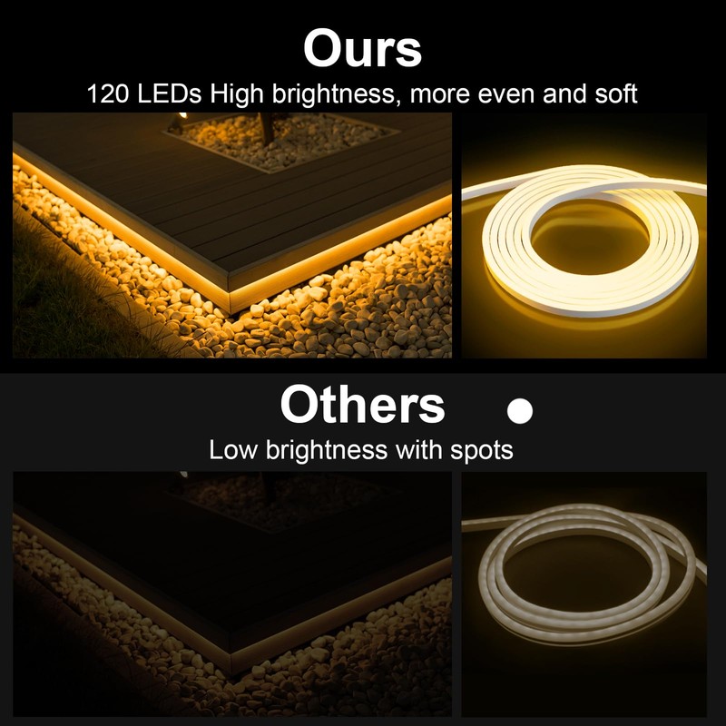 Lucienstar LED Neon Rope Lights, 32.8Ft Warm White Led Strip