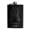 8oz BLACK Customizable Queen of Thrones Flask L1