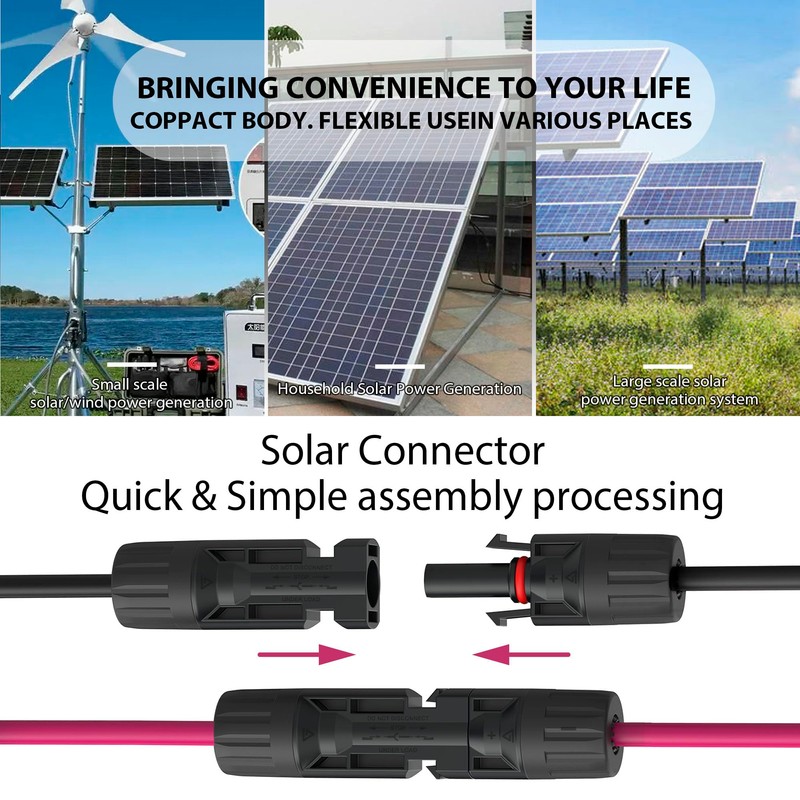 Zibee Solar Panel to XT60 Charge Extension Cable 12AWG with