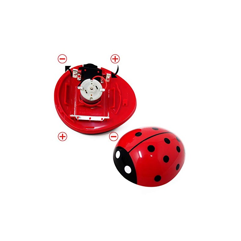 HONBAY Ladybug Shaped Portable Corner Desk Vacuum Cleaner Mini Cute