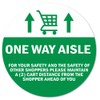 Public Safety Sign One Way Aisle for Your Saftety Non-Slip