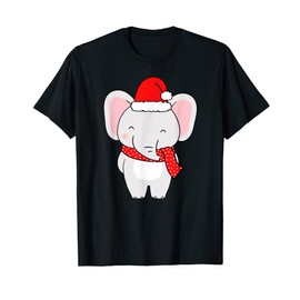 White Elephant Christmas Shirt Elephant Pajamas Women Kids T-Shirt