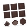 Operitacx 8Pcs Durable Square Furniture Caster Cups Skid Wheel Stoppers
