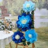 Mybbshower Blue Navy Tissue Paper Flower for Floral Wall DIY