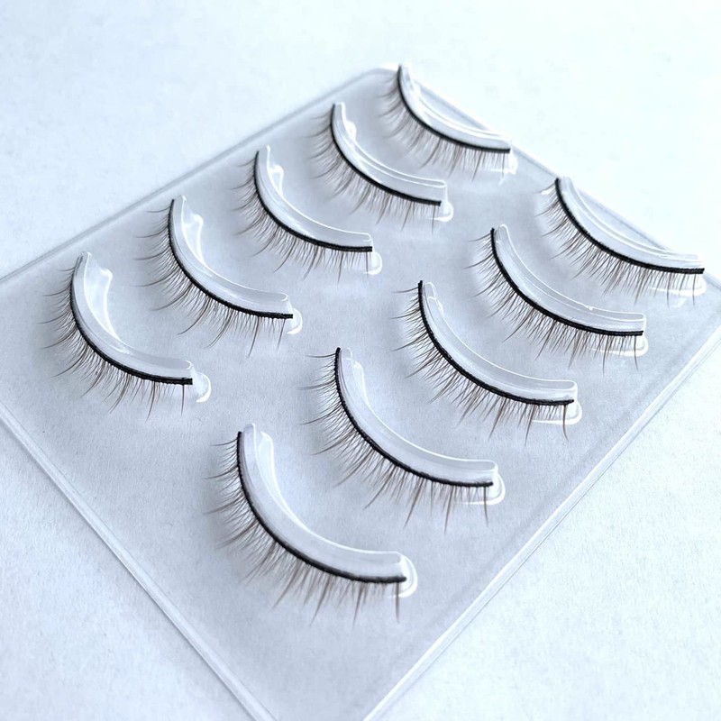 D-ONE False Eyelashes Natural 5 Pairs (A03 Soft Casual Brown)