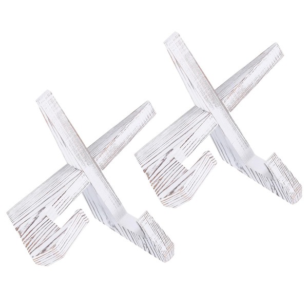 sourcing map 2 Pcs Wooden Plate Stands for Display, 6.5