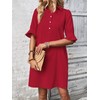 FENSACE Red Dresses for Women Casual Business Summer Graduation Dress