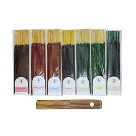 Hosley 360-Pack Assorted Incense Sticks Bamboo, Apple Cinnamon, Sandalwood, Lavender, and More Premium Fragrance Set for Relaxation, Meditation, and Aromatherapy Clean-Burning, Natural Scents