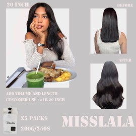 20 Inch Itip Hair Extensions I Tip Hair Extensions Human Hair Pre Bonded Stick Remy Hair Extension #1B Off Black Fusion Hair Extensions I Tip Real Human Hair Extensions 40Gram/50Strands