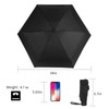 GAOYAING Compact Travel Umbrella with Case UPF 50+ Lightweight Mini