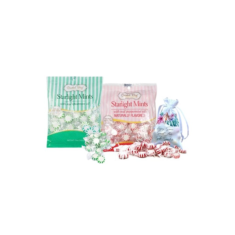 Coastal Bay Confections Starlight Mints With Natural Spearmint Oil and