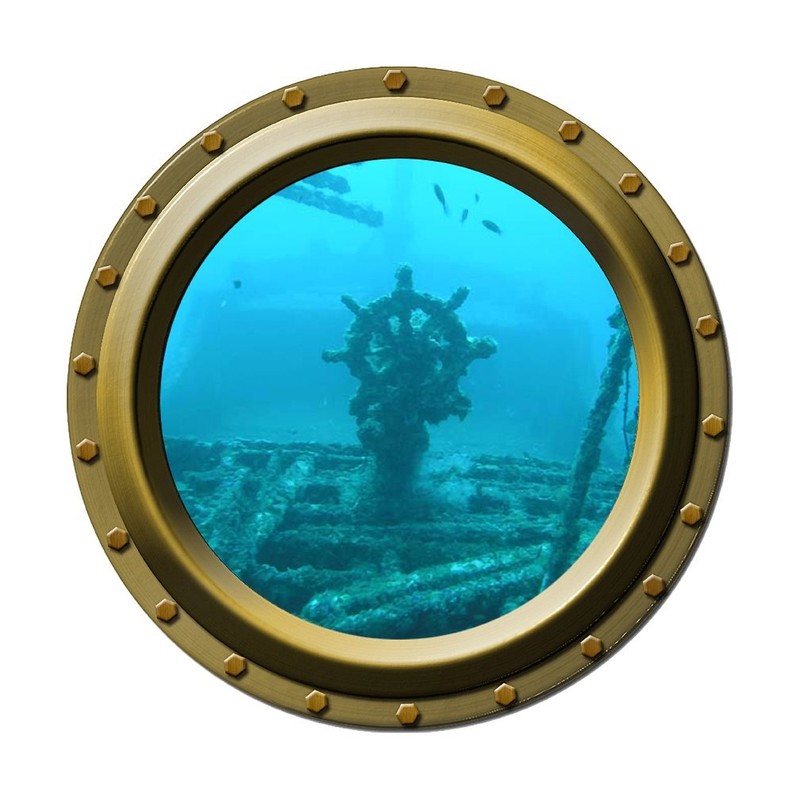 Sunken Ship - Porthole Wall Decal
