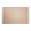 White Latte Bonded Leather 30" x 18" Side-Rail Desk Pad