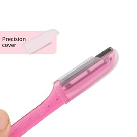 3 Pack Women Eyebrow Razor Blades for Multipurpose Exfoliating Dermaplaning Tool Trimming and Shaving Grooming with 1 Precision Cover.