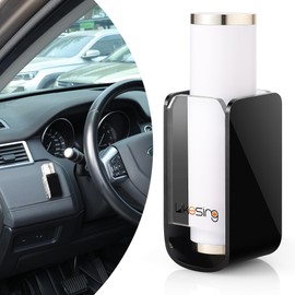 Likesing Car Chapstick Holder, Acrylic Black Car Chap Upright Lip Balm Holder for Interior Car, Work Computer Side Lipstick Organizer Case Accessories Mount for Women Auto Vehicle SUV