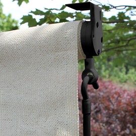 Radiance 0371572 Cordless Exterior Solar Shade, Sand Dollar, 72x72