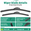 26" 16" 11" Windshield Wiper Blades Replacement for Hyundai Tucson