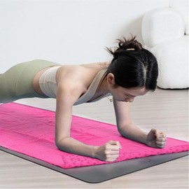 Oaygat Yoga Mat Towel Sweat Absorbent Yoga Blanket Towel 24" x72" Quick-drying Hot Yoga Mat Cloth Yoga Mat Towel Non-slip Yoga Mat Towel with Mesh Carrying Bag for Bikram, Pilates, Gym Workout