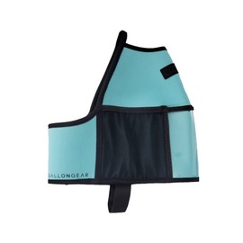 Gallon Gear 1 Gallon Fitness Hydration Cover | Neoprene Insulated Cooling & Portable Gym Water Bottle Carrier | CASE with Storage Pockets (Aqua)