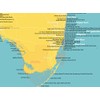 Best Maps Ever Florida Beaches Checklist Map 18x24 Poster (Marigold