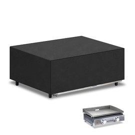 VANSHEIM Cover Table Grill Cover Weatherproof, Cover Grill Winterproof, Table Grill Protective Cover Waterproof for Plancha Cover Grill Protective Cover Gas Grill 60 x 45 x 25 cm