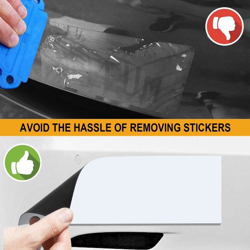 10 Pcs 12" X 4" Bumper Sticker Magnets, Flexible Magnetic