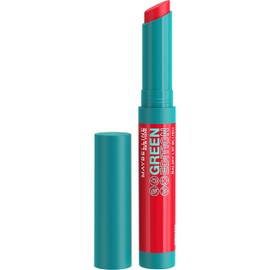 Maybelline Green Edition Balmy Lip Blush, Formulated With Mango Oil, Flare, Red Pink, 1 Count