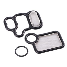 15845-RAA-A01 91319-PAA-A01 Head Cylinder Solenoid Valve Gasket Set Fit 02-12【Acura】CSX/RDX/RSX/TSX 【Honda】Accord/Civic/CR-V/Element/FIT 1.5L/2.0L/2.4L 15815-RAA-A02,15815PNA003,917-176,VVS900,SVF100