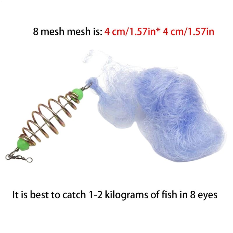 Net for Catching Fish Crap - Lightweight Fishing Mesh Trap