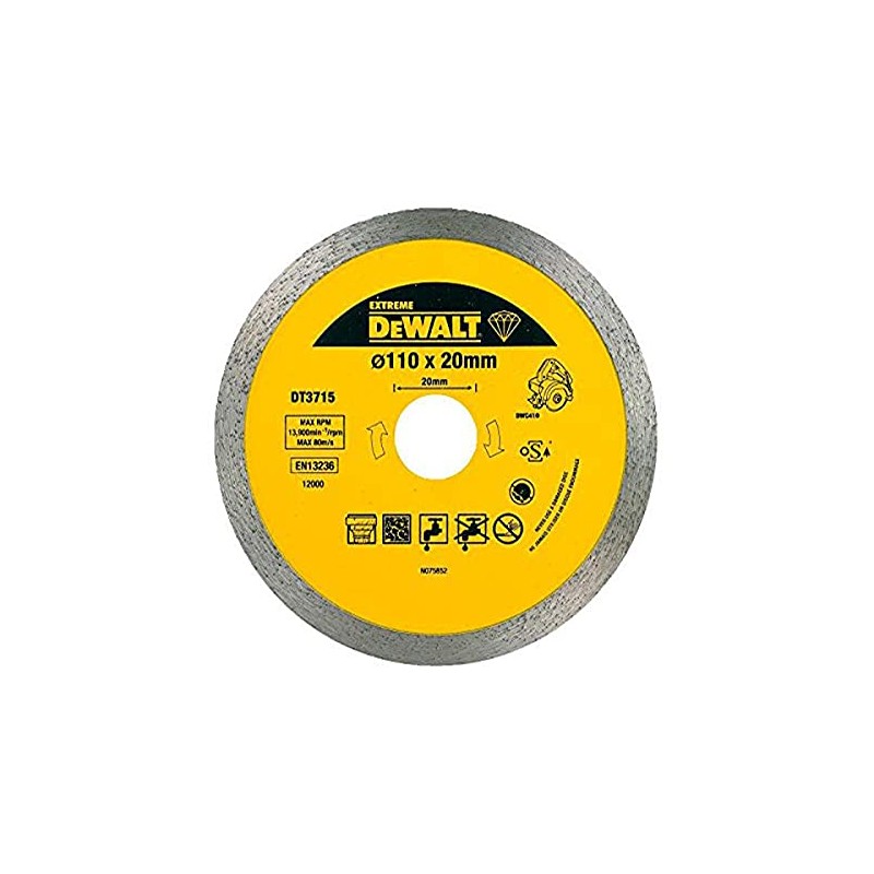 Diamond cutting disc DWC410 Granit 110mm