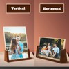 Walnut Night Light Photo Frame 2 Pack - Illuminated Acrylic