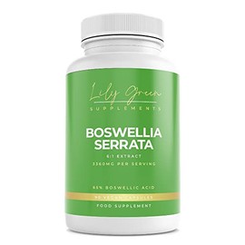 Lily Green | Boswellia Serrata 3360mg per Serving | 90 Vegan Capsules | 6:1 Boswellia Extract | Indian Frankincense | Anti Inflammatory | No Artificial Fillers or Excipients | Made in UK