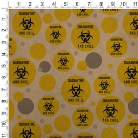 GRAPHICS & MORE Biohazard Quarantine and Chill Premium Kraft Gift Wrap Wrapping Paper Roll