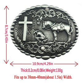 LKMY Mens Belt Buckle, 3D Horse Belt Buckle, Matouqin Centaur Horse Head Western Cowboy Vintage Belt Buckle Jeans Accessories for Men Women Father's Day Gift, c