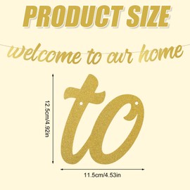 Welcome to Our Home Banner, Welcome to Our Home Sign Housewarming Party Decorations Housewarming Patriotic Military Decoration Family Party Supplies for Party Decorations