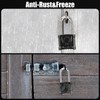 Long Shackle Heavy Duty Outdoor Padlock, One-Key Unlocking, Diyife 4