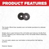 Scotty 414 Offset Gear Disc, Black