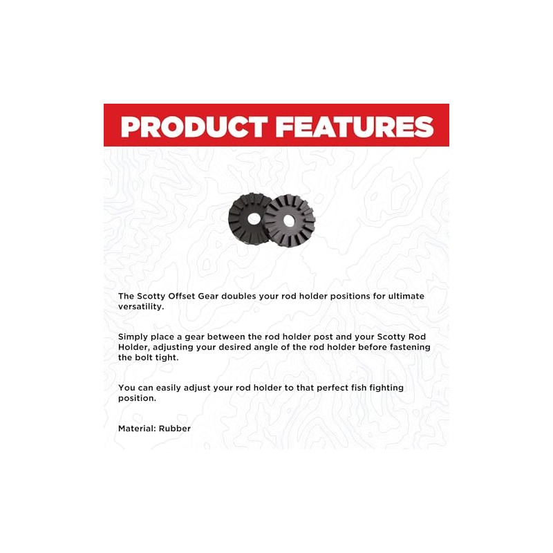 Scotty 414 Offset Gear Disc, Black