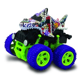 Aeromax Dino-Faur Mini Friction Powered Push N Go Truck Shark 2 Pack (PBDB-D)