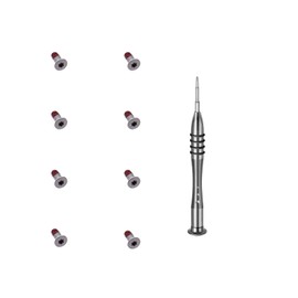 LeFix M2x4.5 (Torx screw,8 PCS/Lot) T5 Screws Compatible with DELL XPS 13 2-in-1 7390|XPS 13 2-in-1 9310|XPS 13 2-in-1 9315 Base Underside Screws,Silver,T5 Screwdriver Included