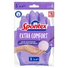 SPONTEX Extra Comfort Premium Household Gloves with Soft Textile Lining,