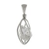Starborn Starborn Herkimer Quartz 925 Sterling Silver Caged Pendant