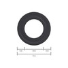 LANZZAS Pelletrohr Wall Rosette with 35 mm Rim for Diameter