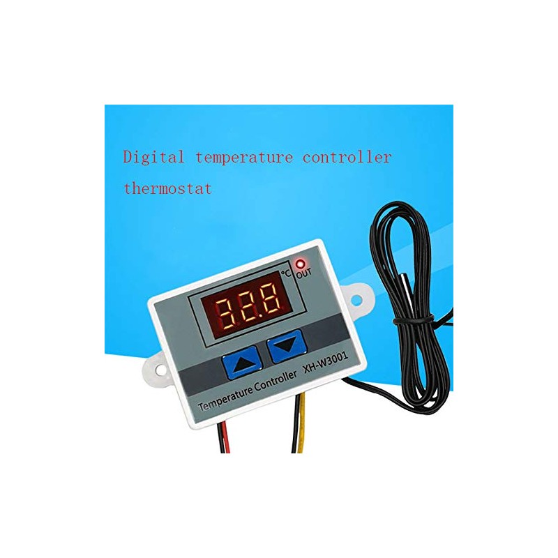 AC 220V Digital LED Temperature Controller XH-W3001 Mini Thermostat -50