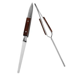 Healeved 2pcs Manicure Tweezers Tongs Set for Nail Art Stainless Steel Manicure Tools Comfortable Pinching Clips for Girls