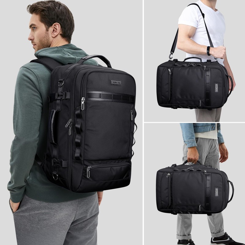 WITZMAN Travel Backpack for Men Fits 16 inch Luggage Bag