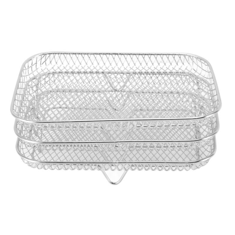 3PCS Fryer Rack Set 304 Stainless Steel Stackable Multi Layer